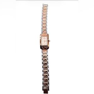 🔥 SALE $100 Fashion Lux Two-Tone Wristwatch